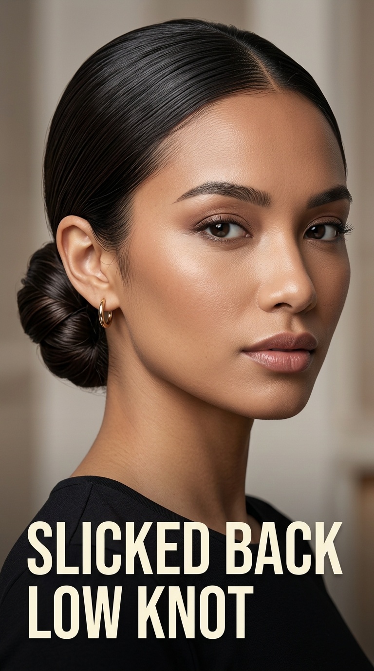 Slicked Back Low Knot