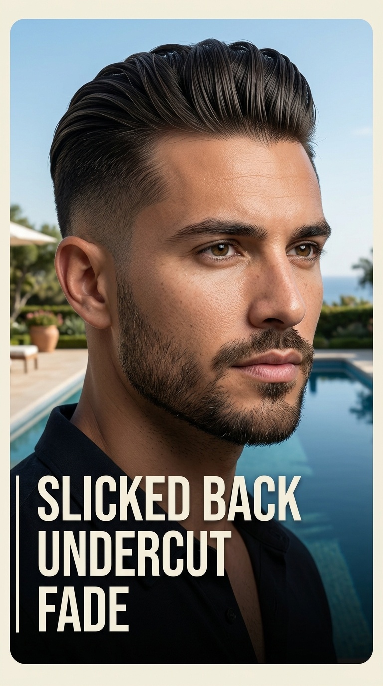Slicked Back Undercut Fade