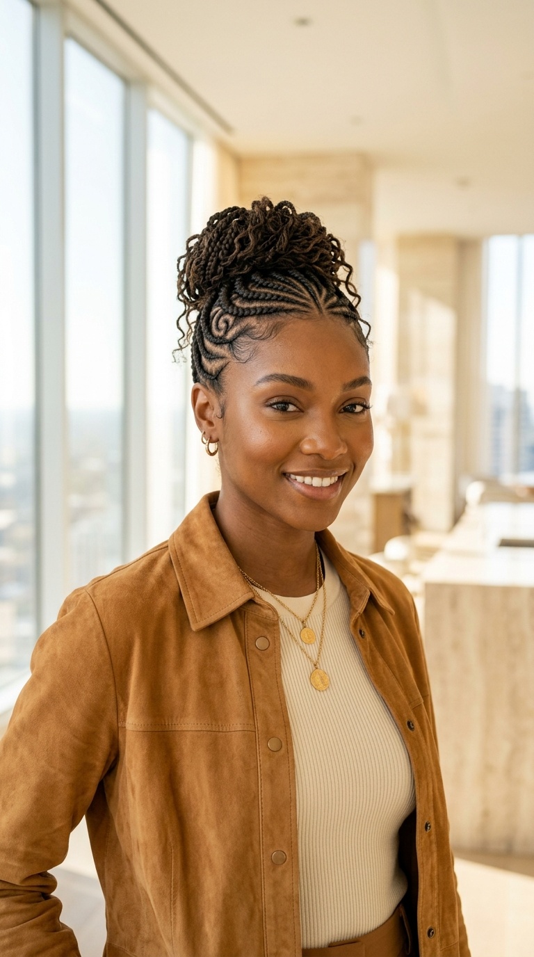 Small Cornrow Braided Designs