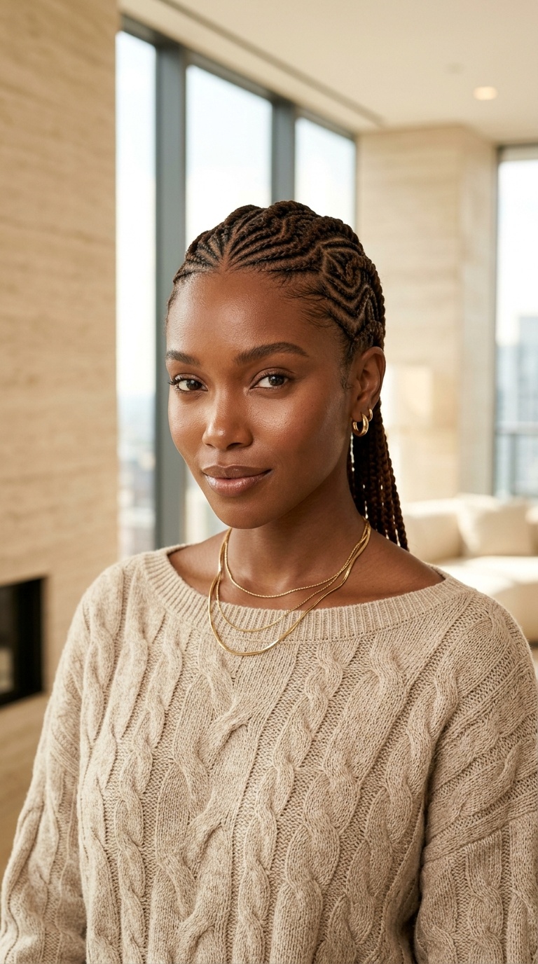 Small Cornrow Braids Patterns
