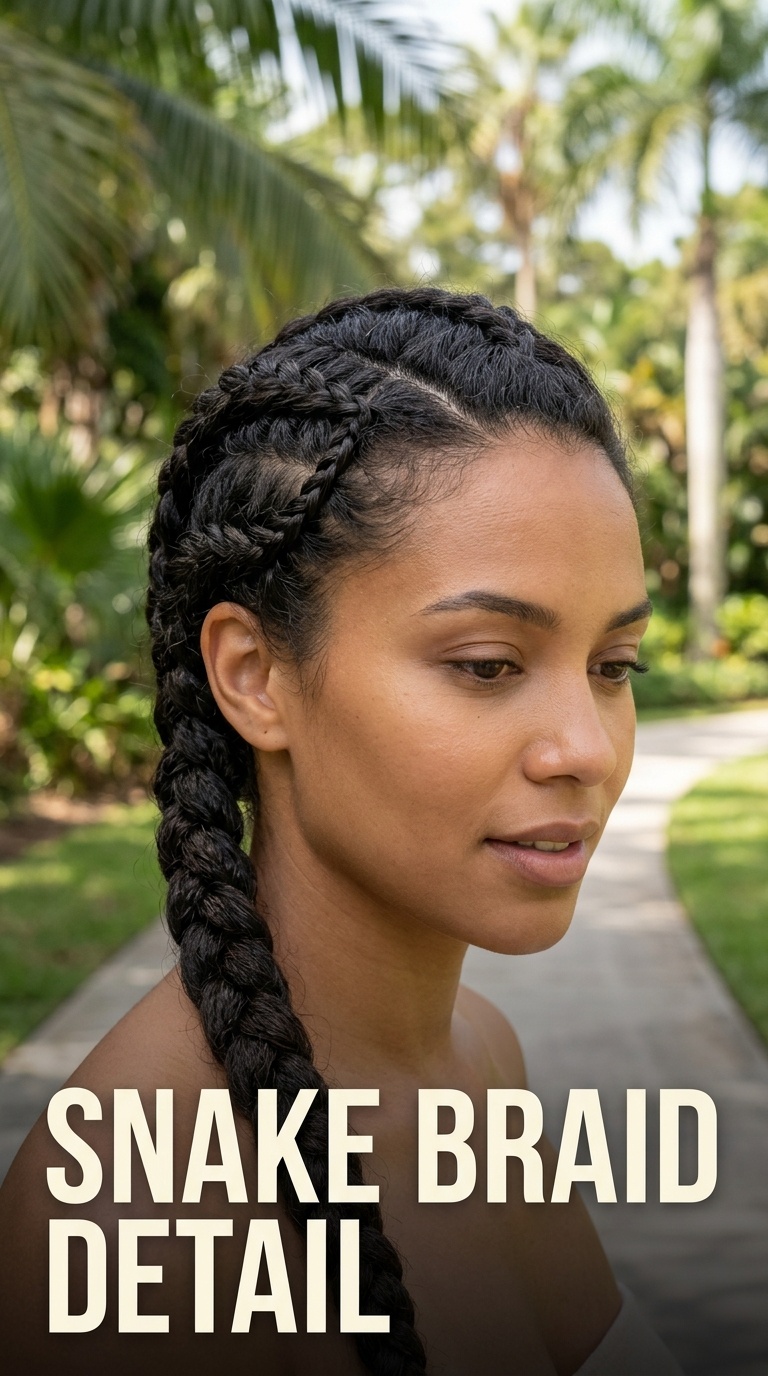 Snake Braid Detail