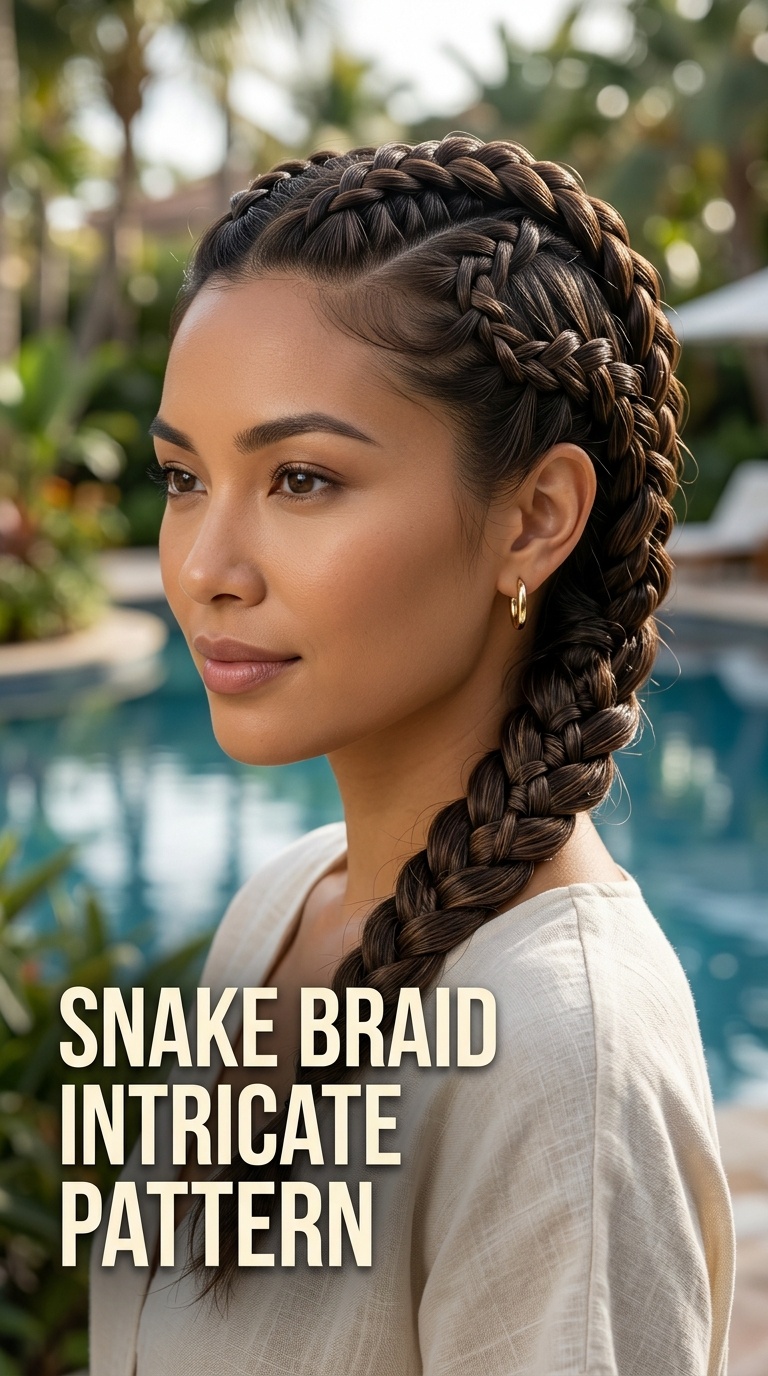 Snake Braid Intricate Pattern