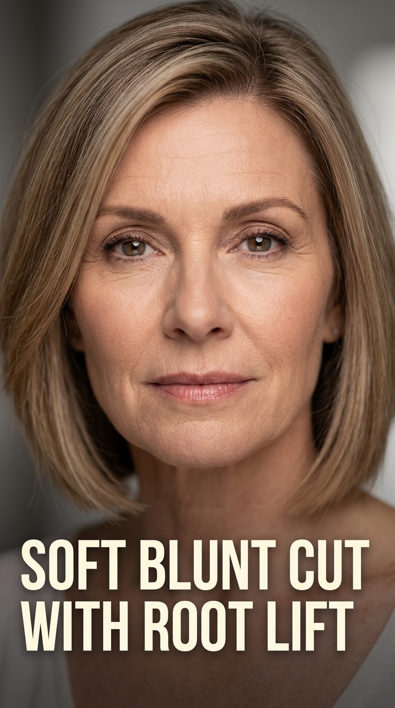 Soft Blunt Cut with Root Lift