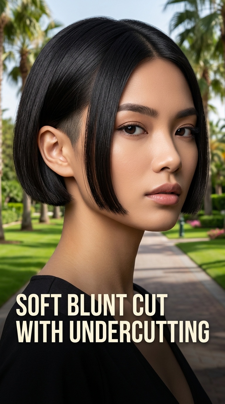 Soft Blunt Cut with Undercutting