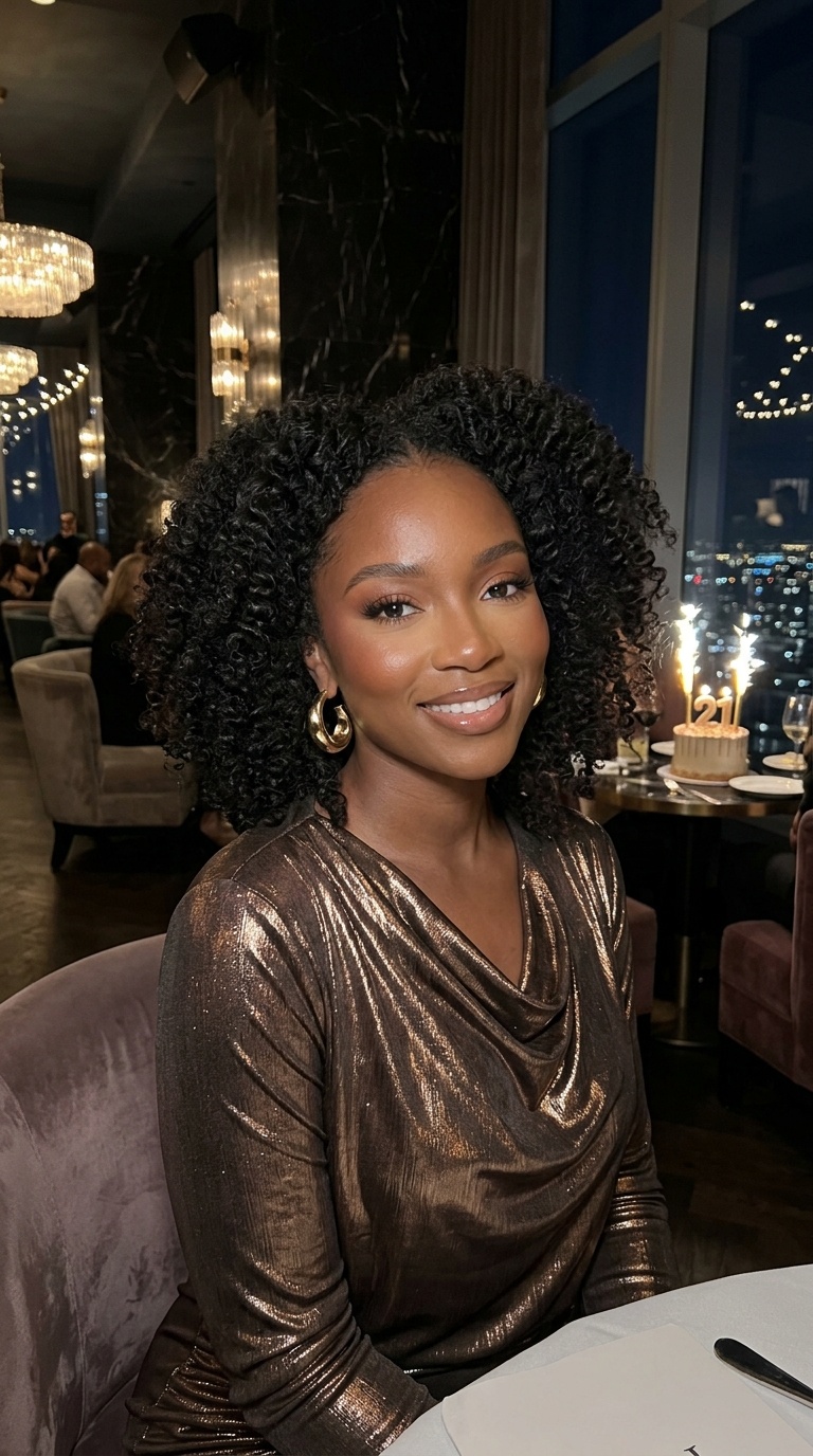 Soft Glam Birthday Makeup Black Women