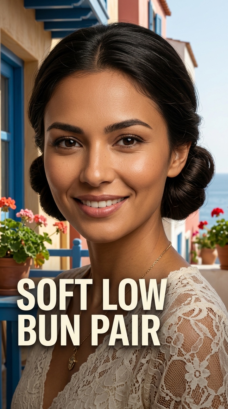 Soft Low Bun Pair