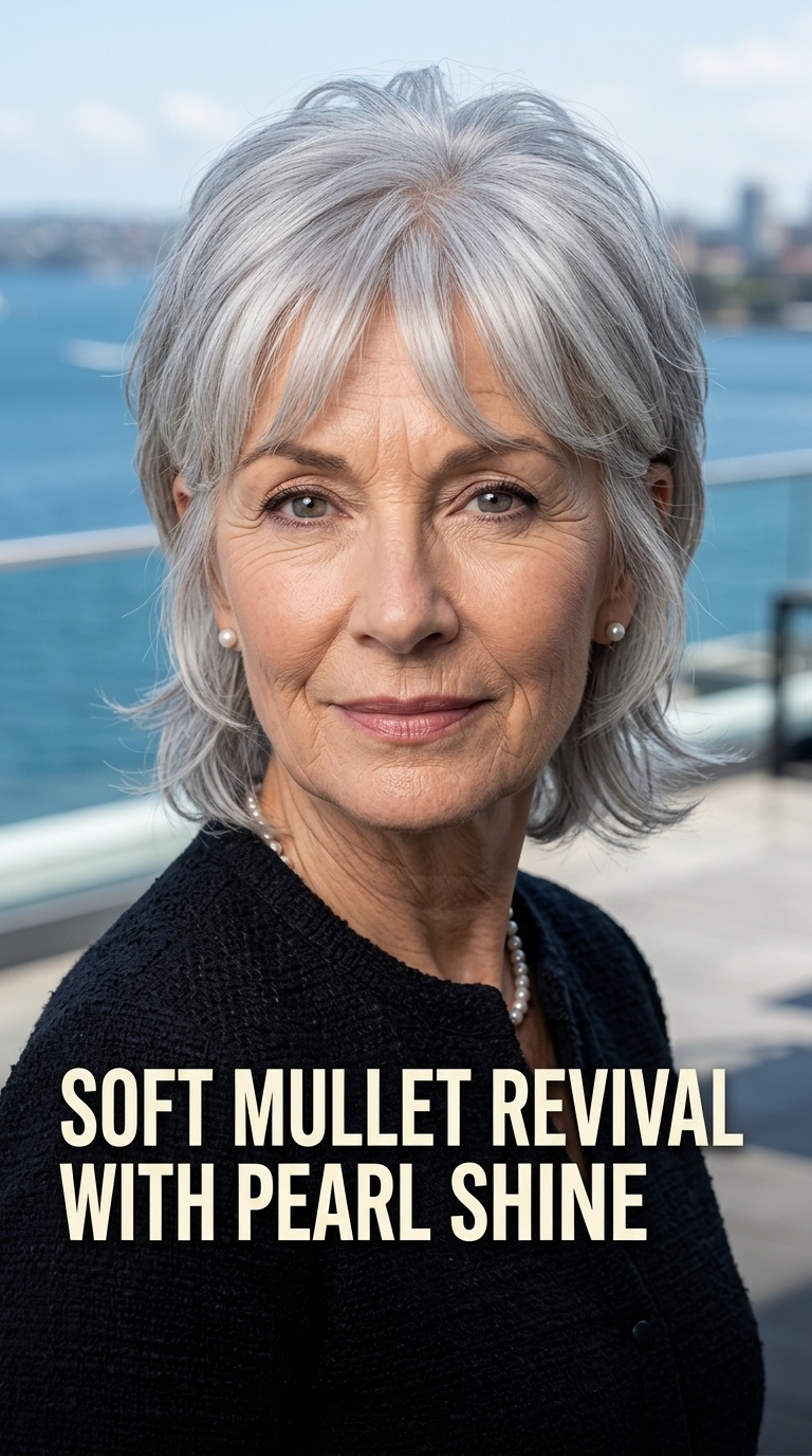 Soft Mullet Revival with Pearl Shine