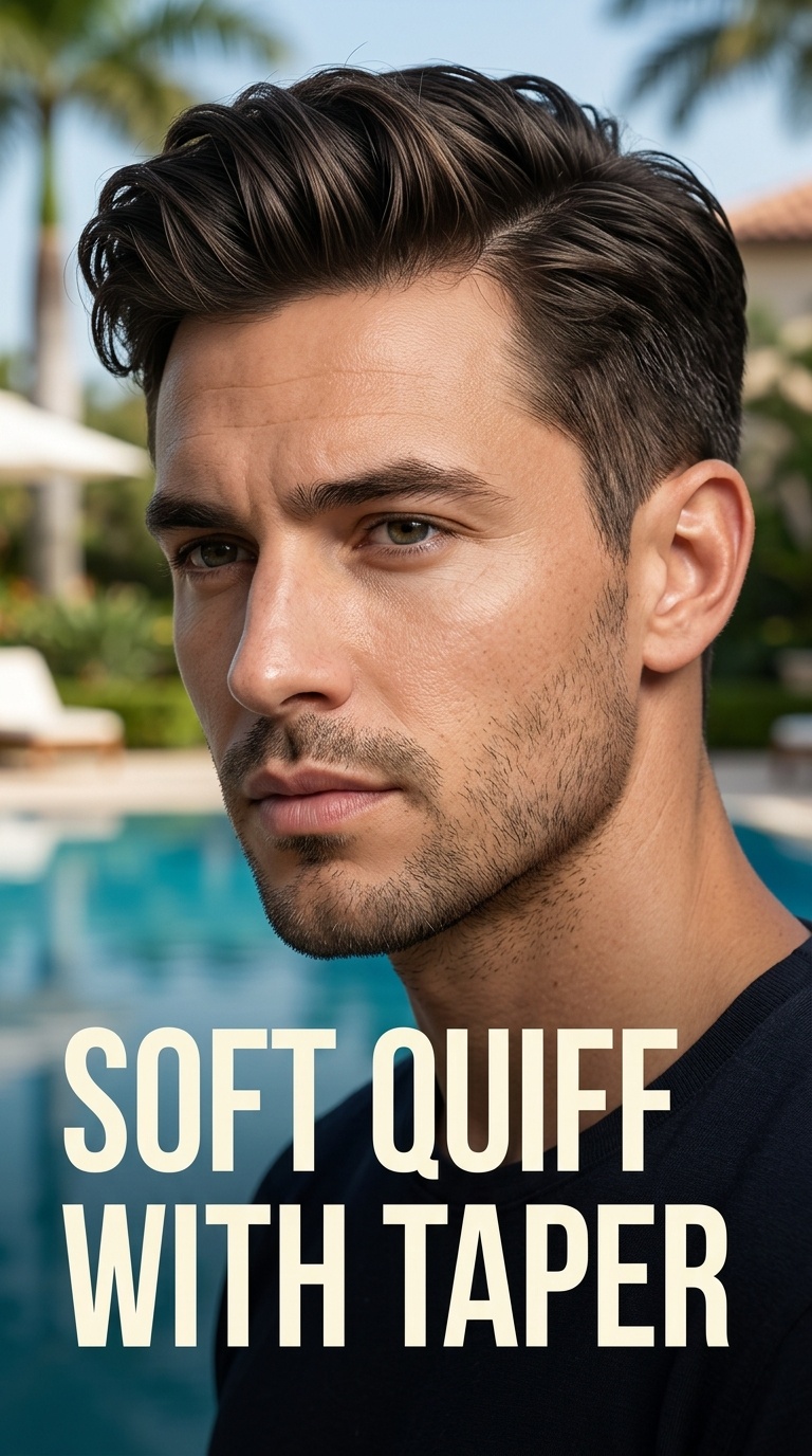 Soft Quiff with Taper
