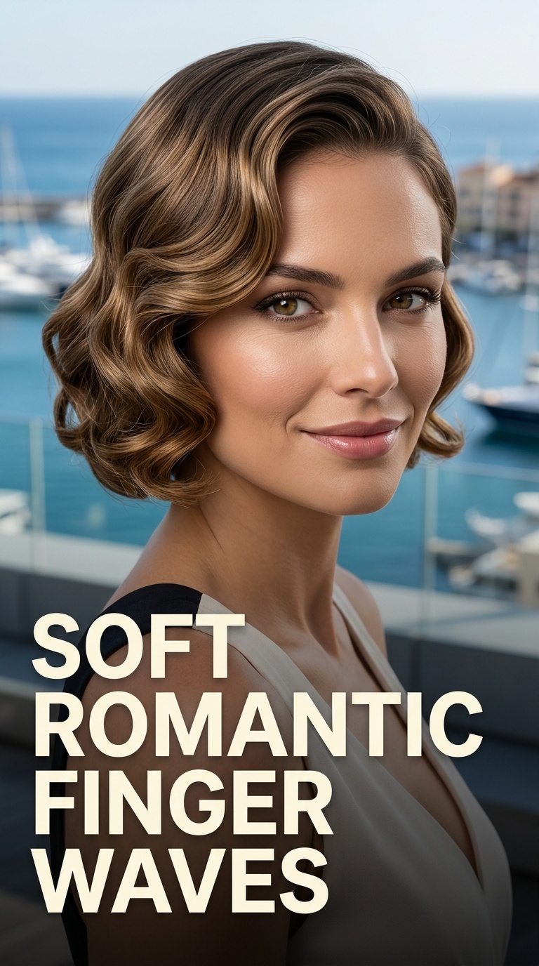 Soft Romantic Finger Waves