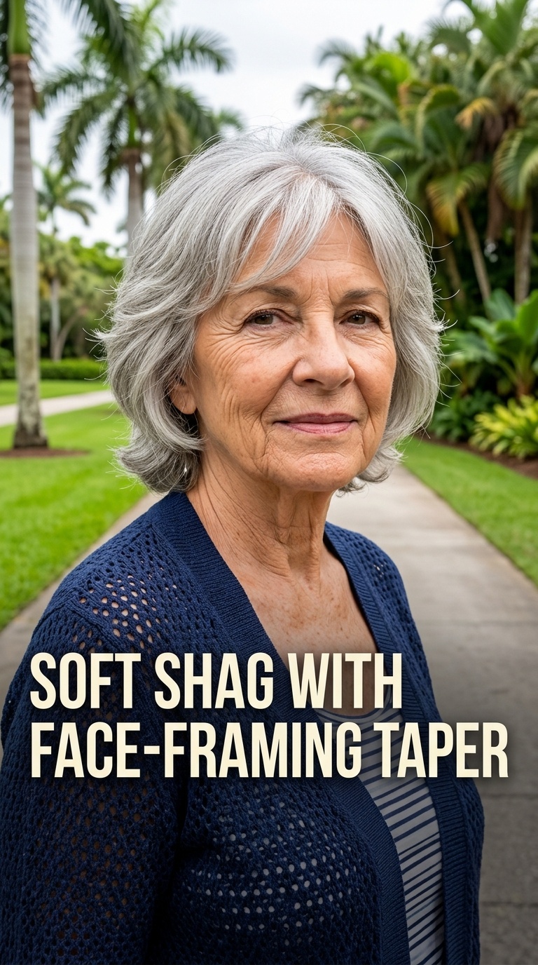 Soft Shag with Face-Framing Taper