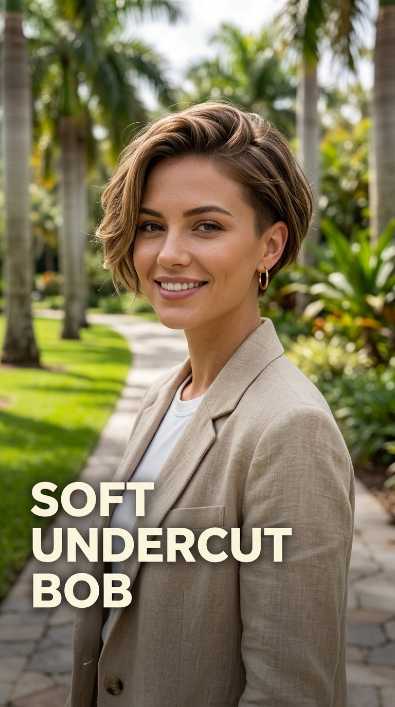 Soft Undercut Bob
