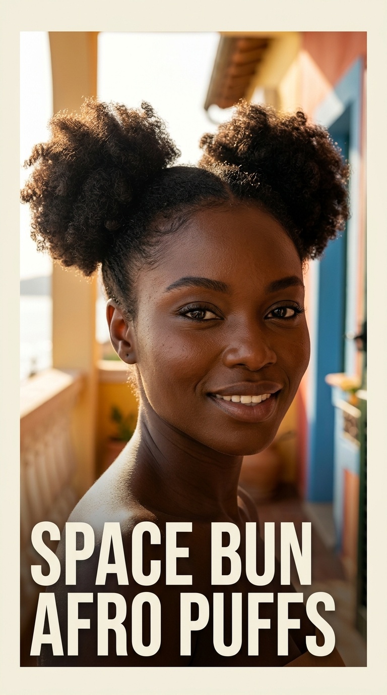 Space Bun Afro Puffs