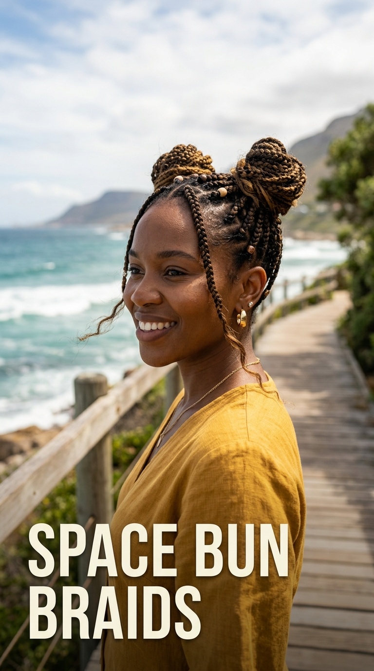 Space Bun Braids