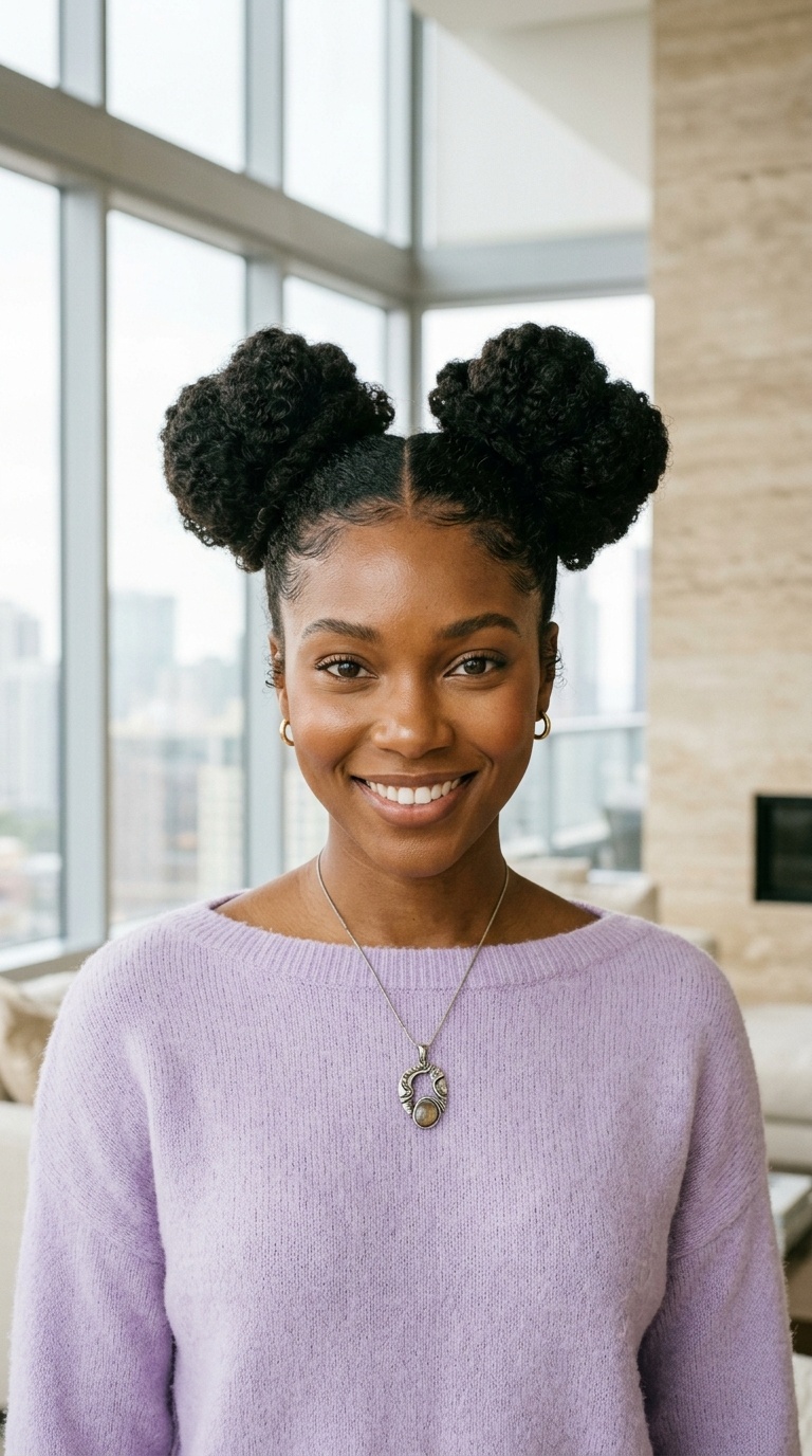 Space Bun Hair Styles