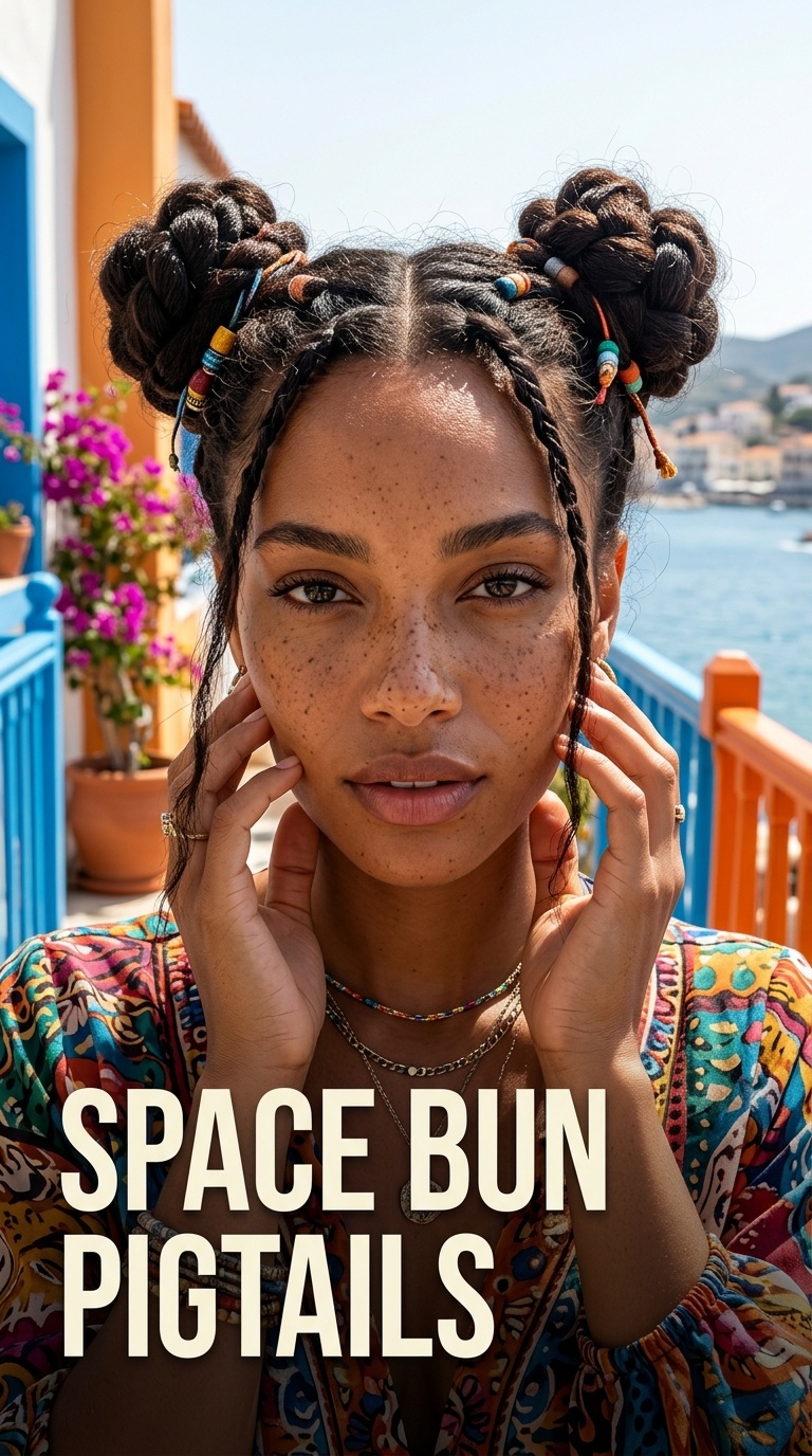 Space Bun Pigtails