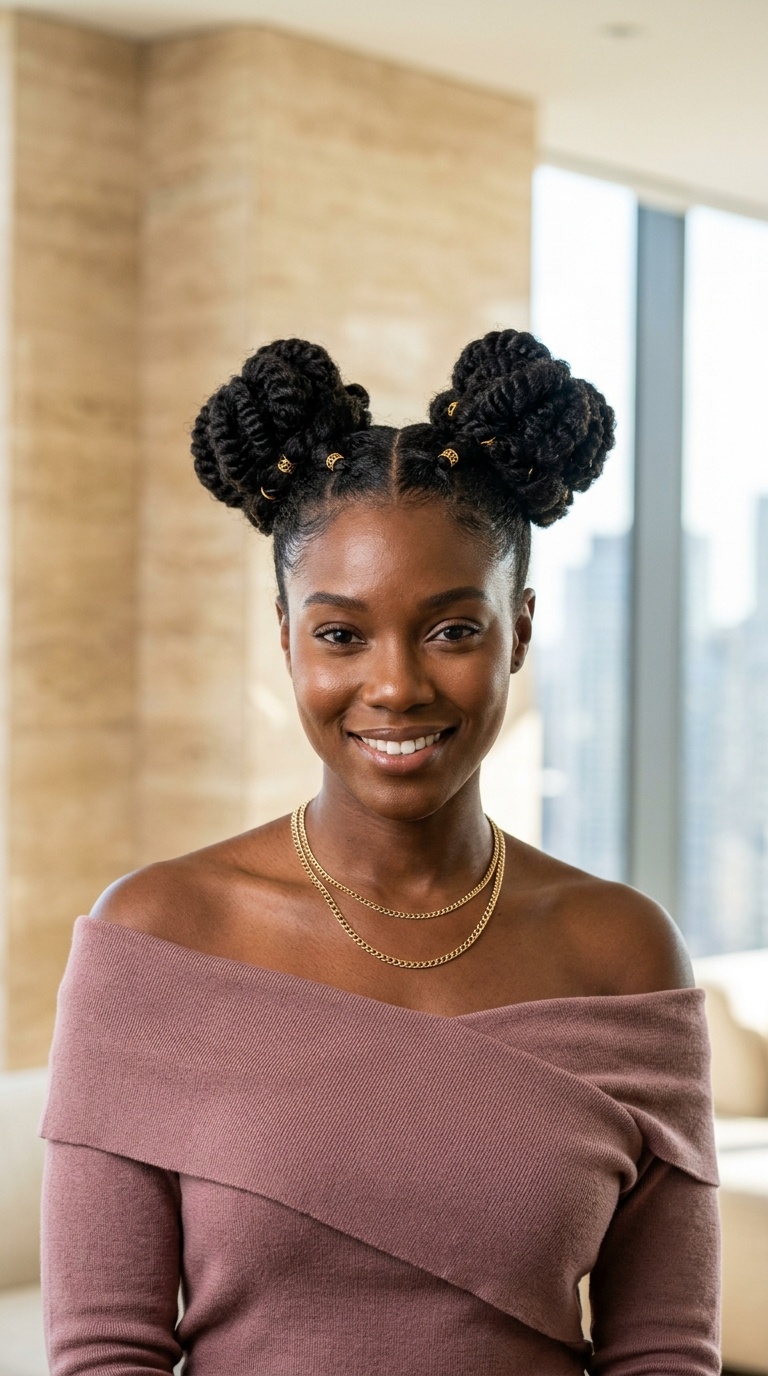Space Buns For Black Women