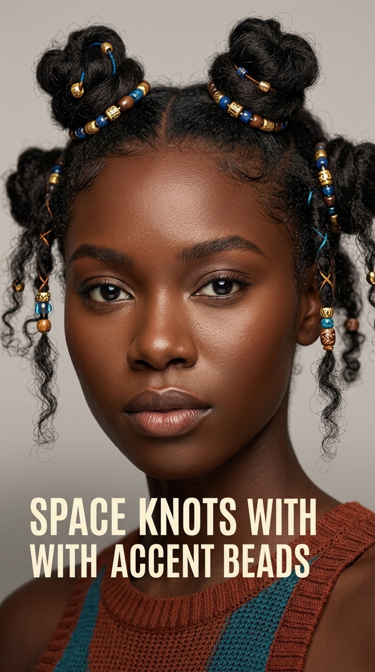 Space Knots with Accent Beads
