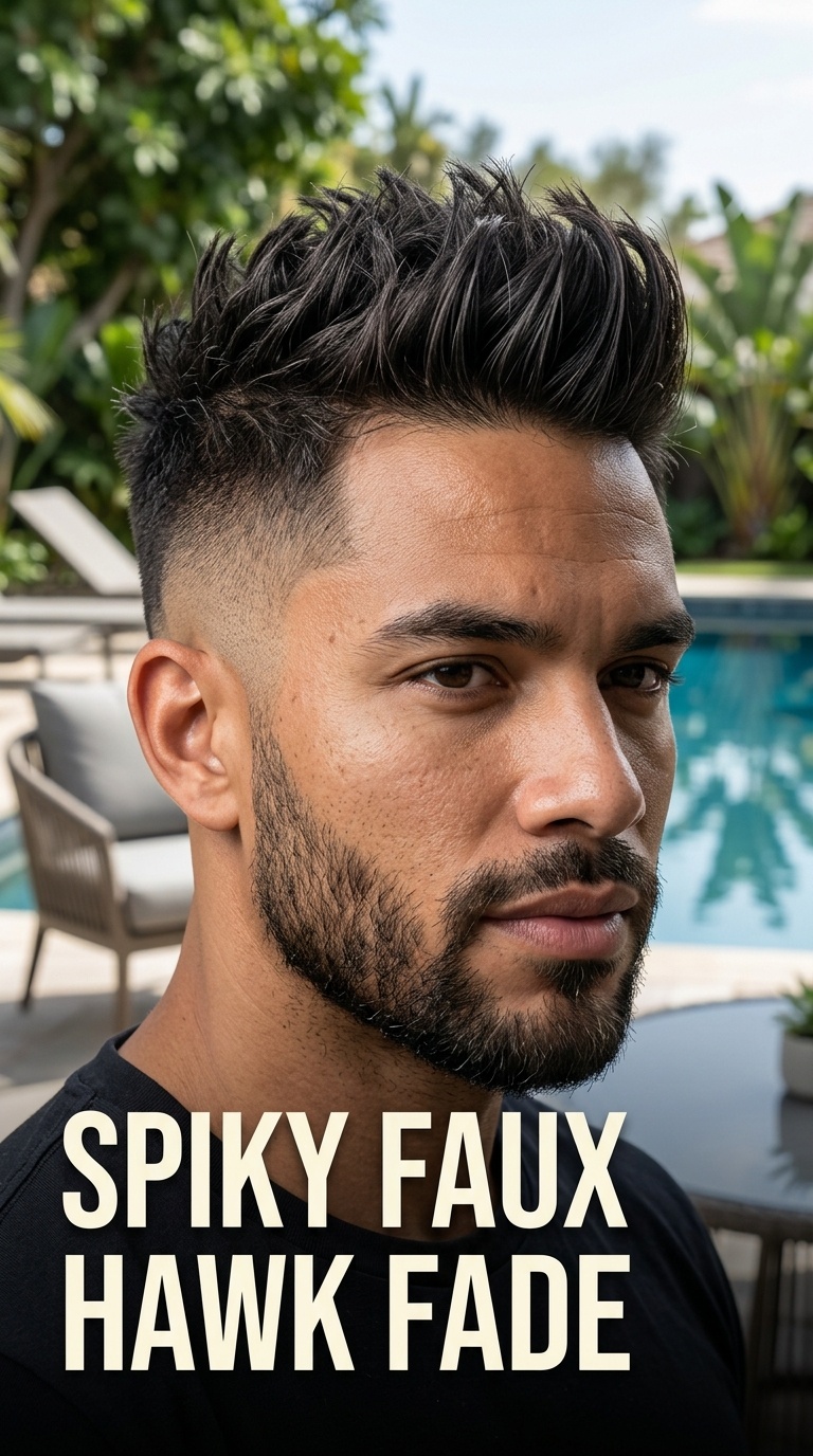 Spiky Faux Hawk Fade
