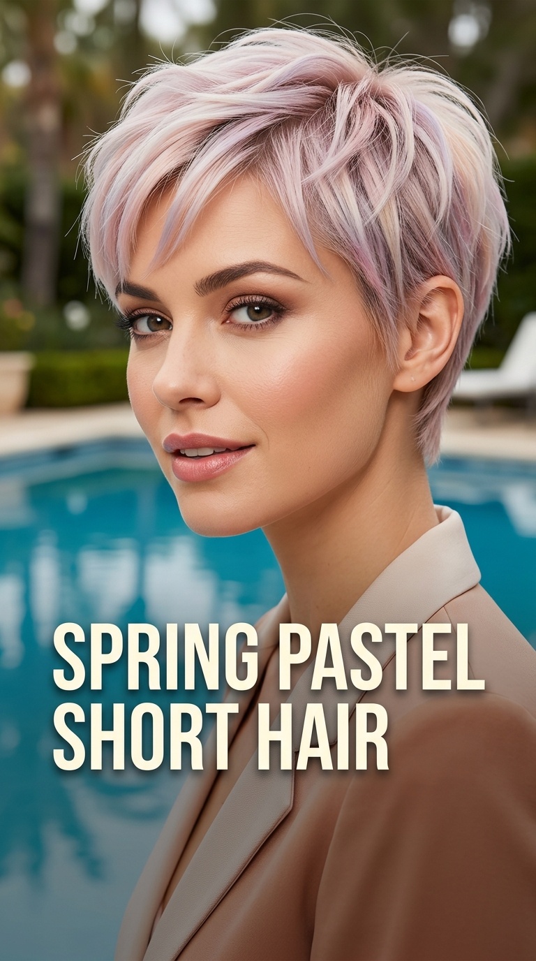 Spring Pastel Short Hair