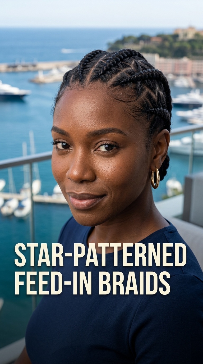 Star-Patterned Feed-in Braids