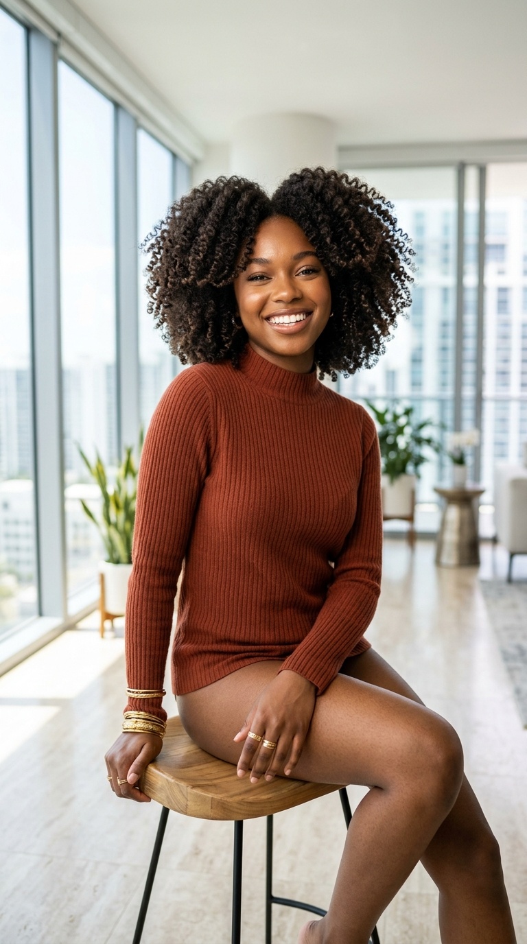 Stool Birthday Photoshoot Poses Black Women