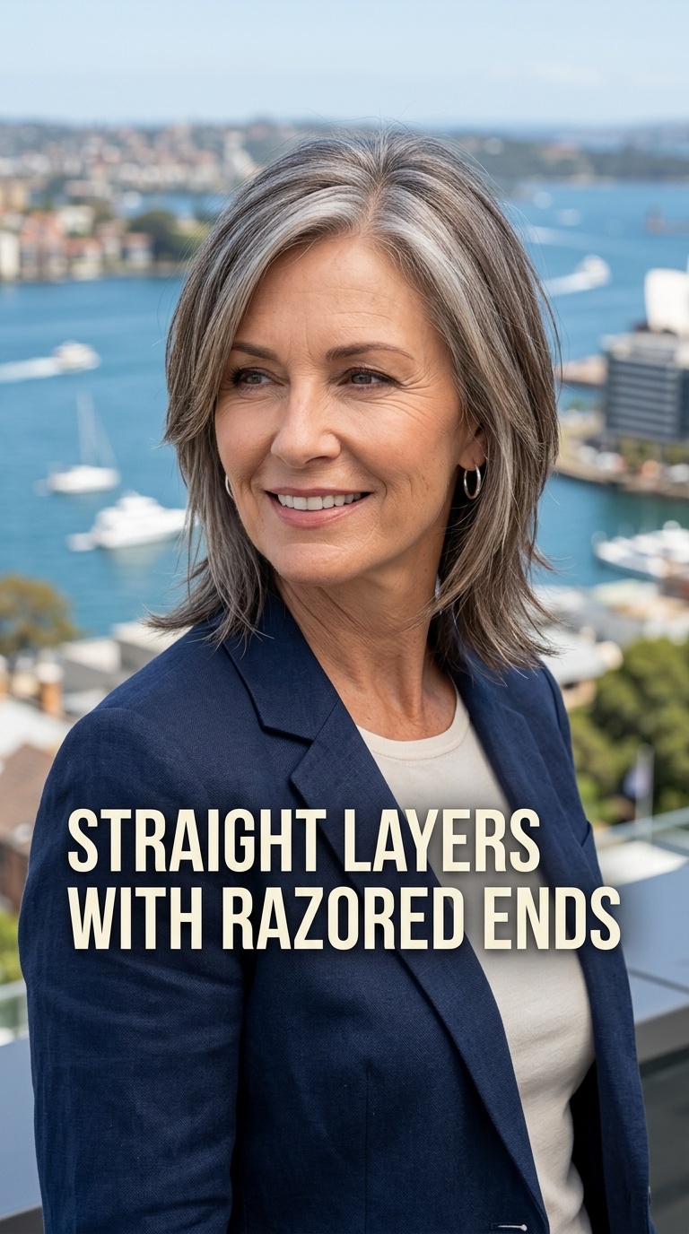 Straight Layers with Razored Ends