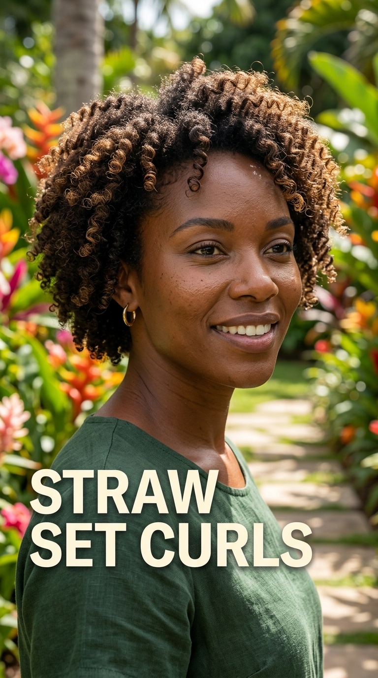 Straw Set Curls