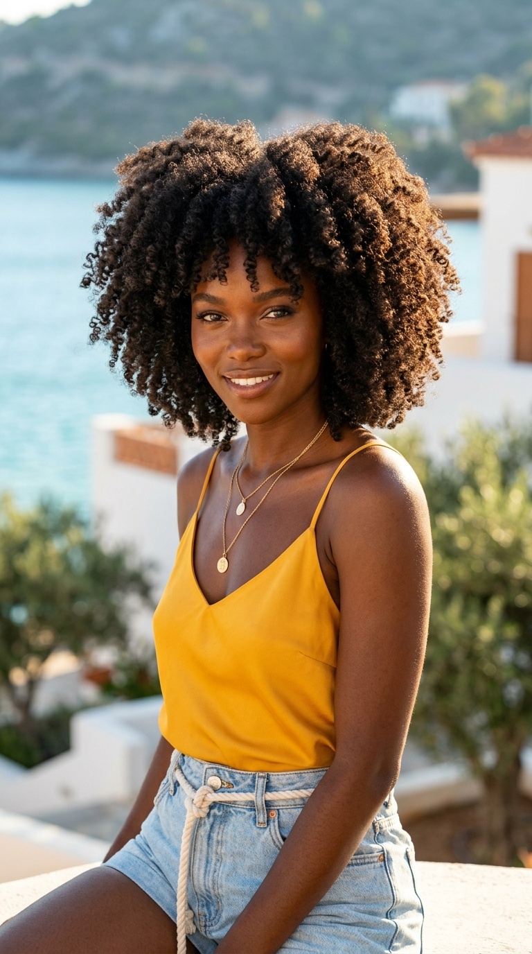 Summer High Waisted Shorts For Black Women