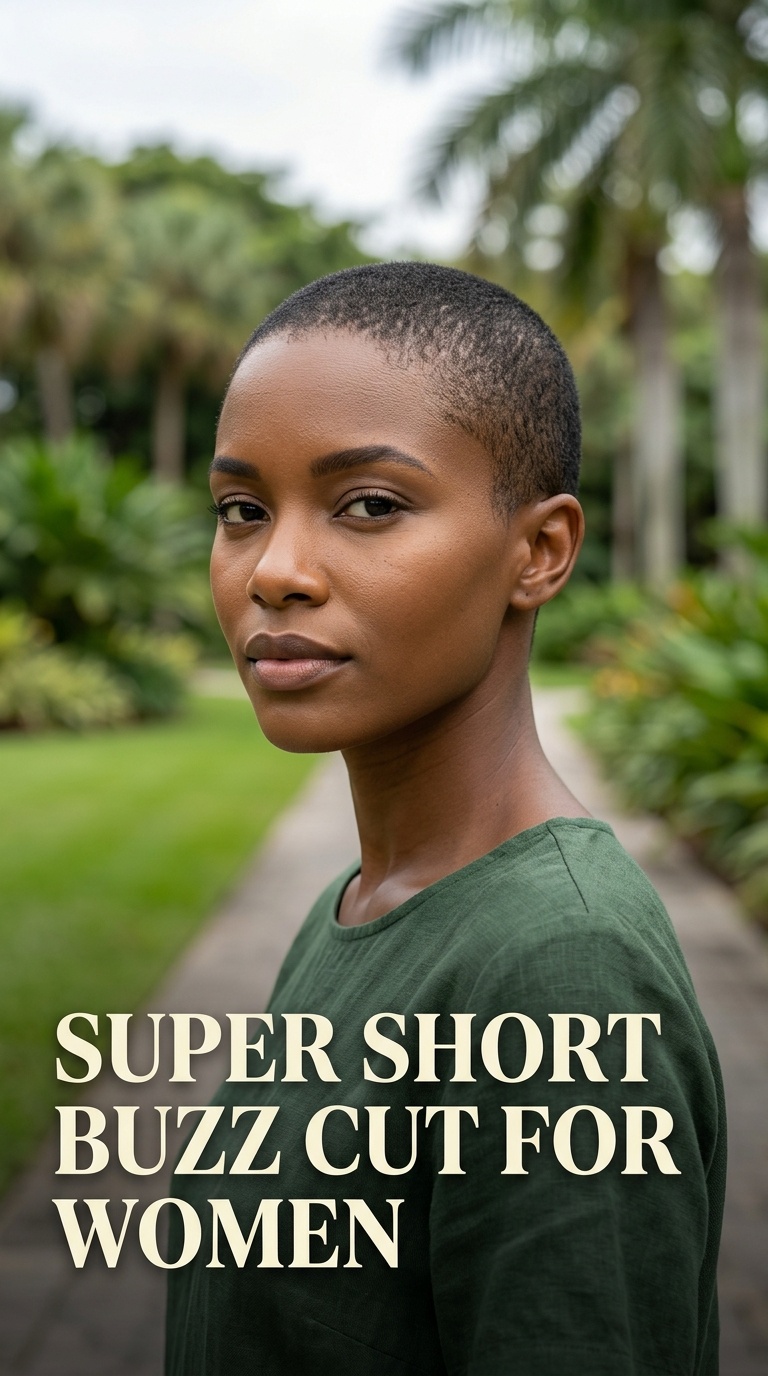 Super Short Buzz Cut for Women
