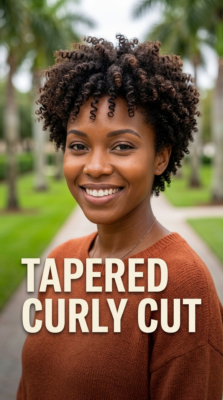 Tapered Curly Cut