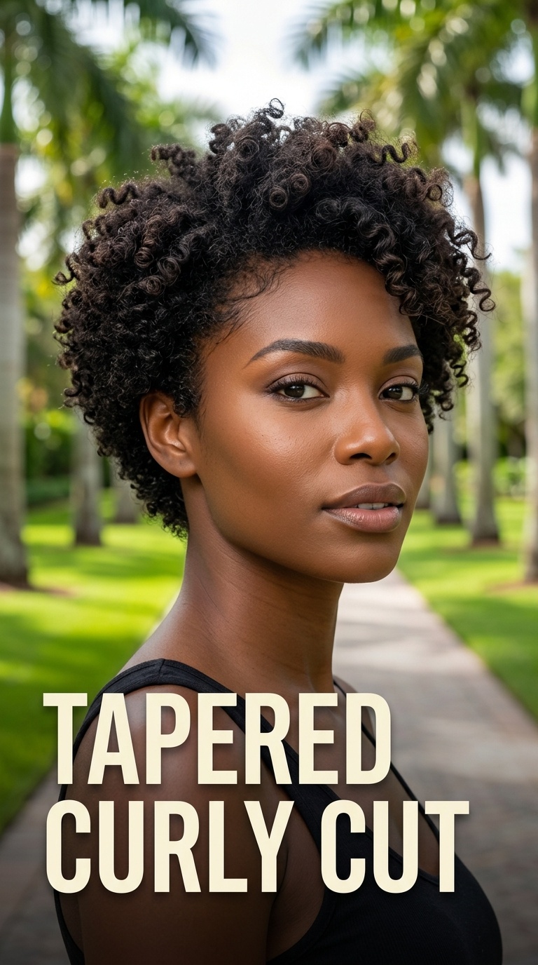 Tapered Curly Cut
