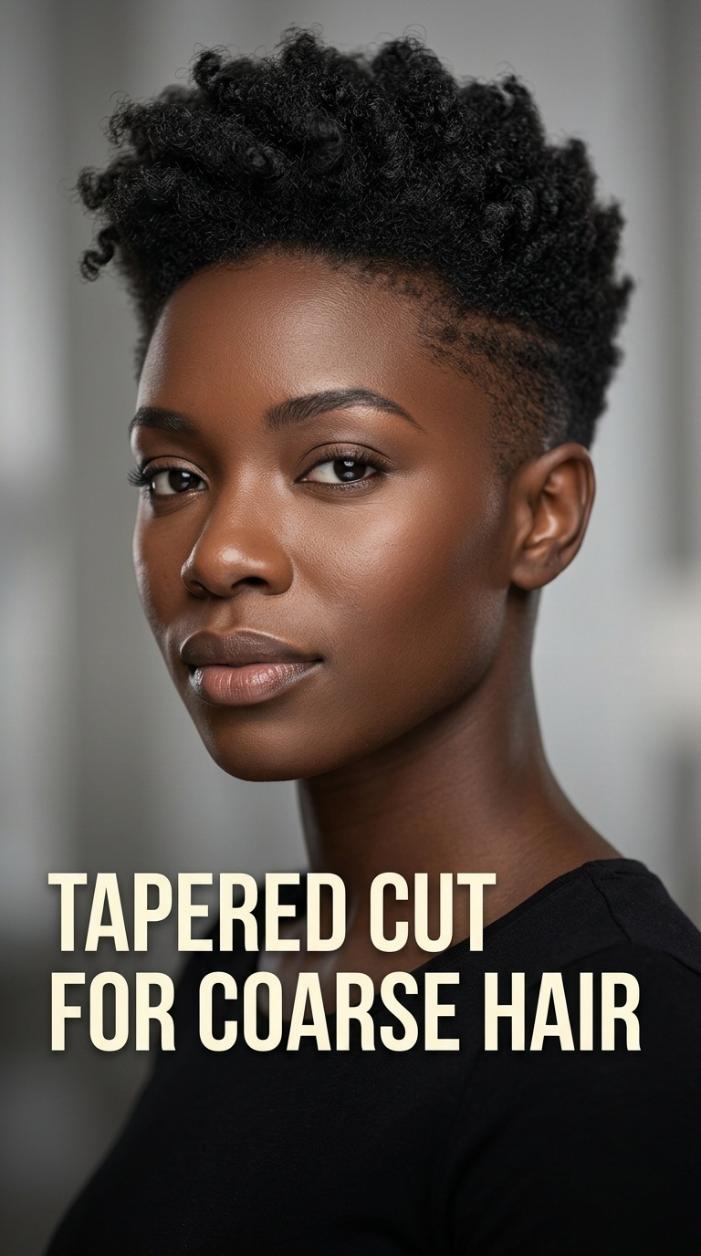 Tapered Cut for Coarse Hair