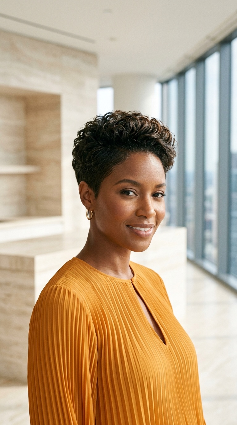 Tapered Cut Hairstyle Black Women