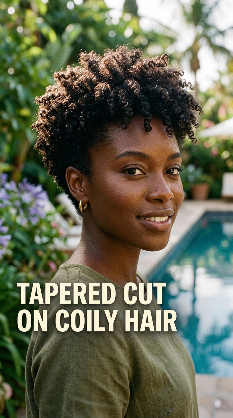 Tapered Cut on Coily Hair