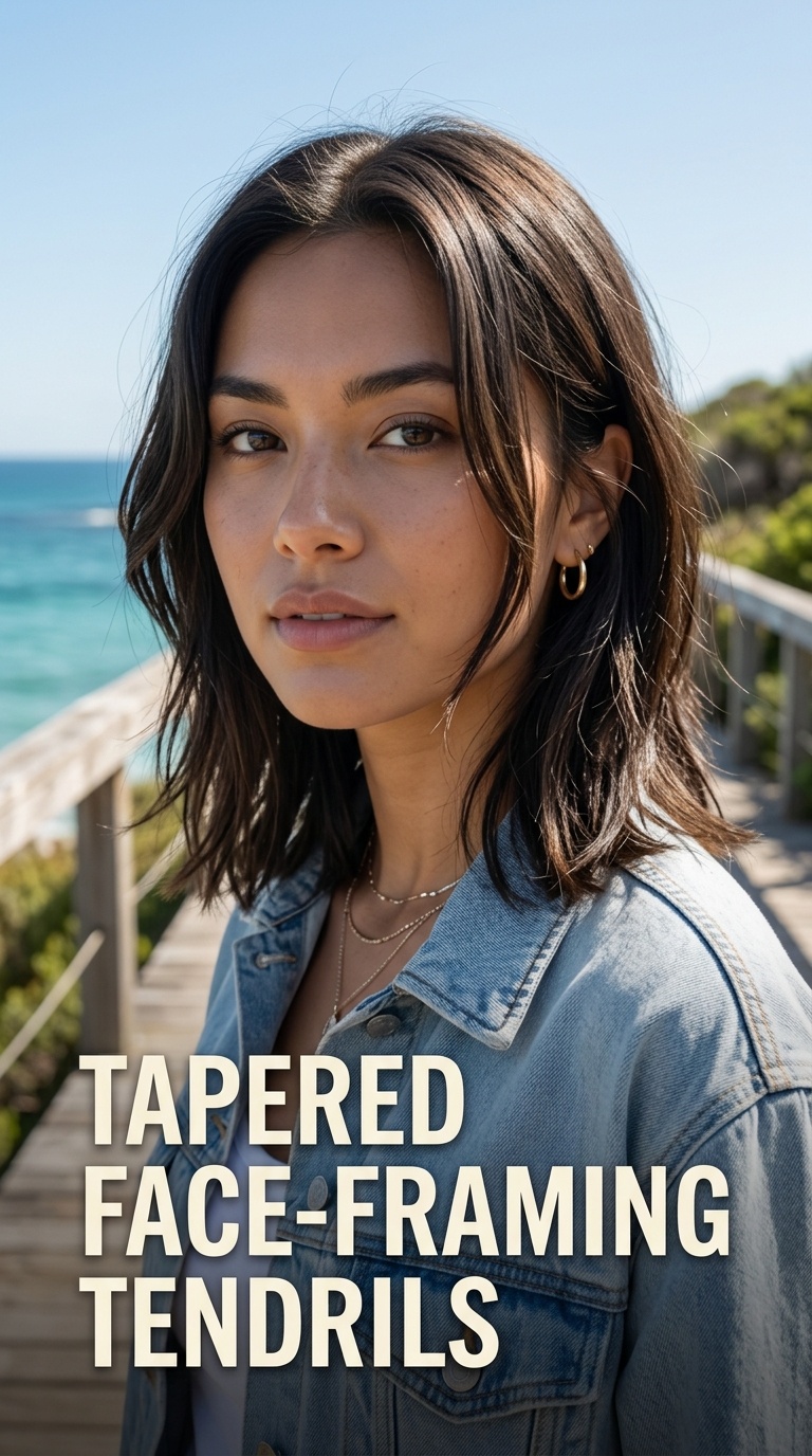 Tapered Face-Framing Tendrils
