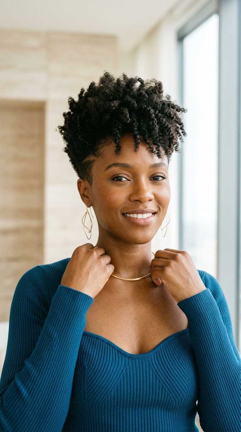 Tapered Haircut For Black Women