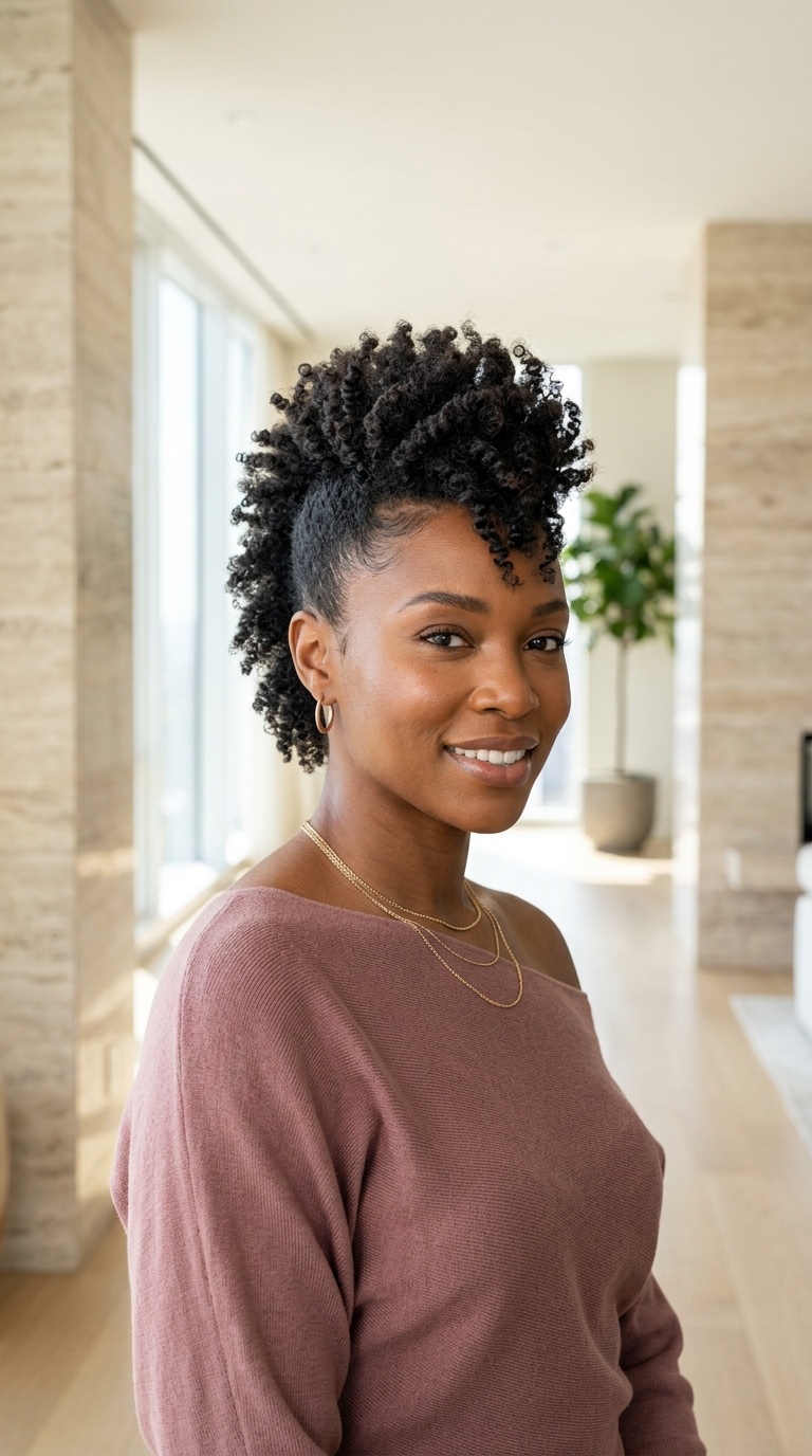 Tapered Mohawk Haircuts Black Women