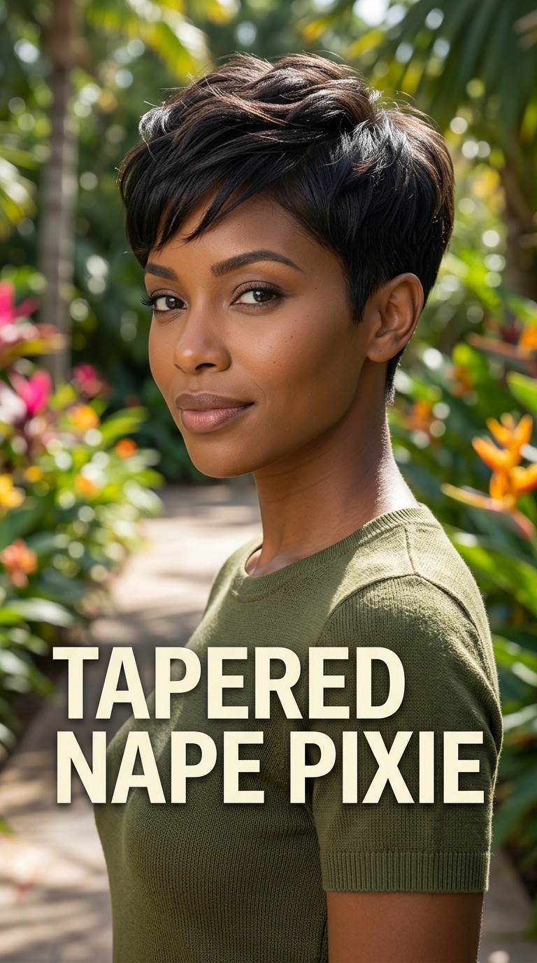 Tapered Nape Pixie