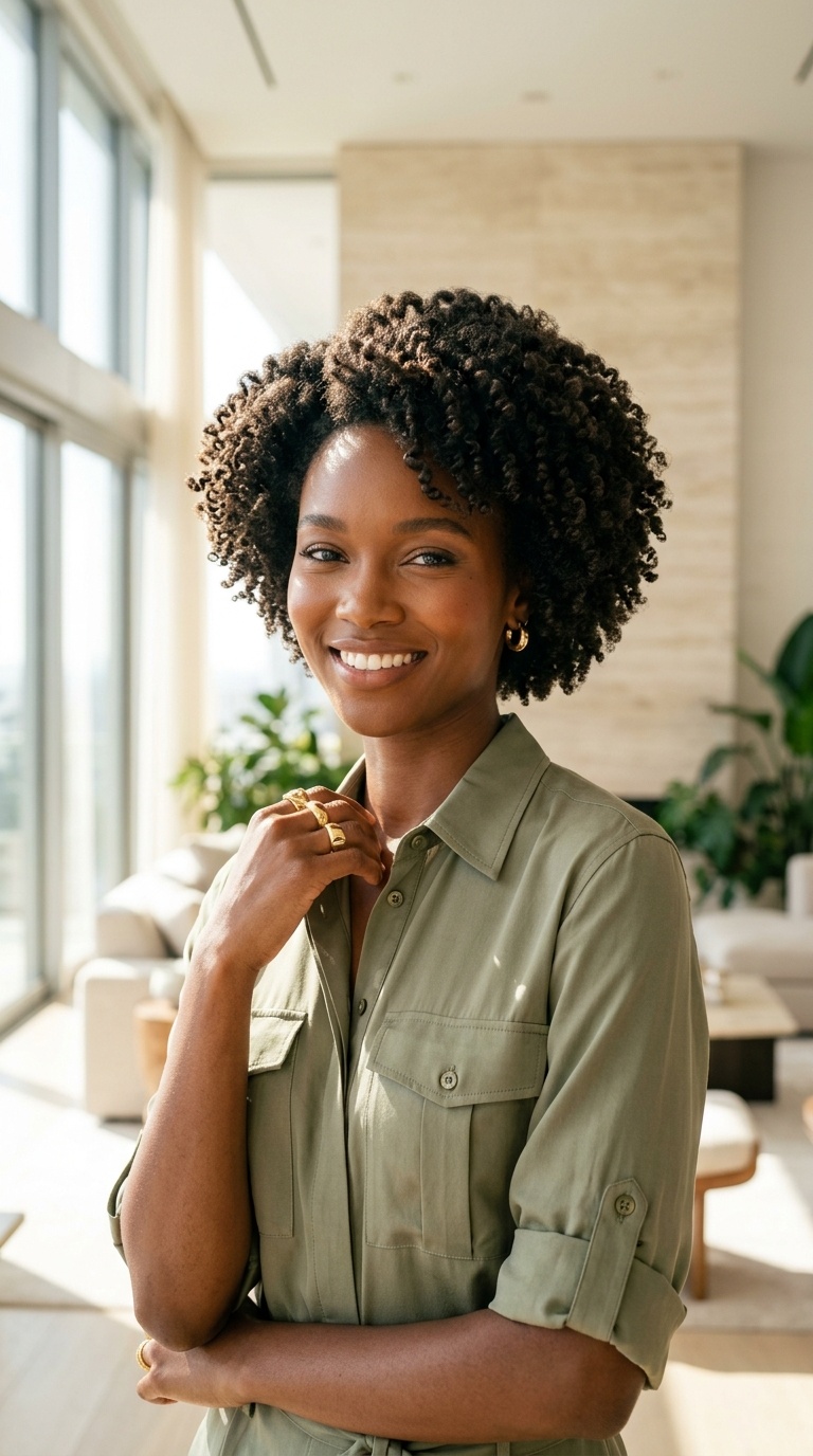 Tapered Natural Hair Cut