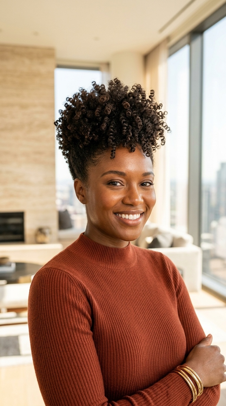 Tapered Natural Hair With Curls