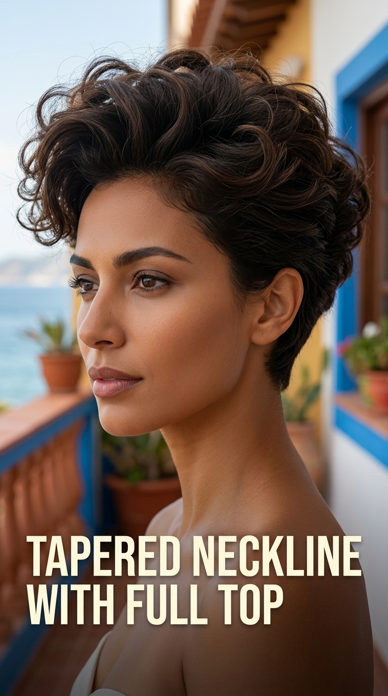 Tapered Neckline with Full Top