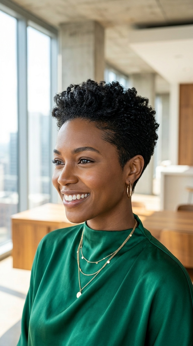 Tapered Pixie Cut For Black Women