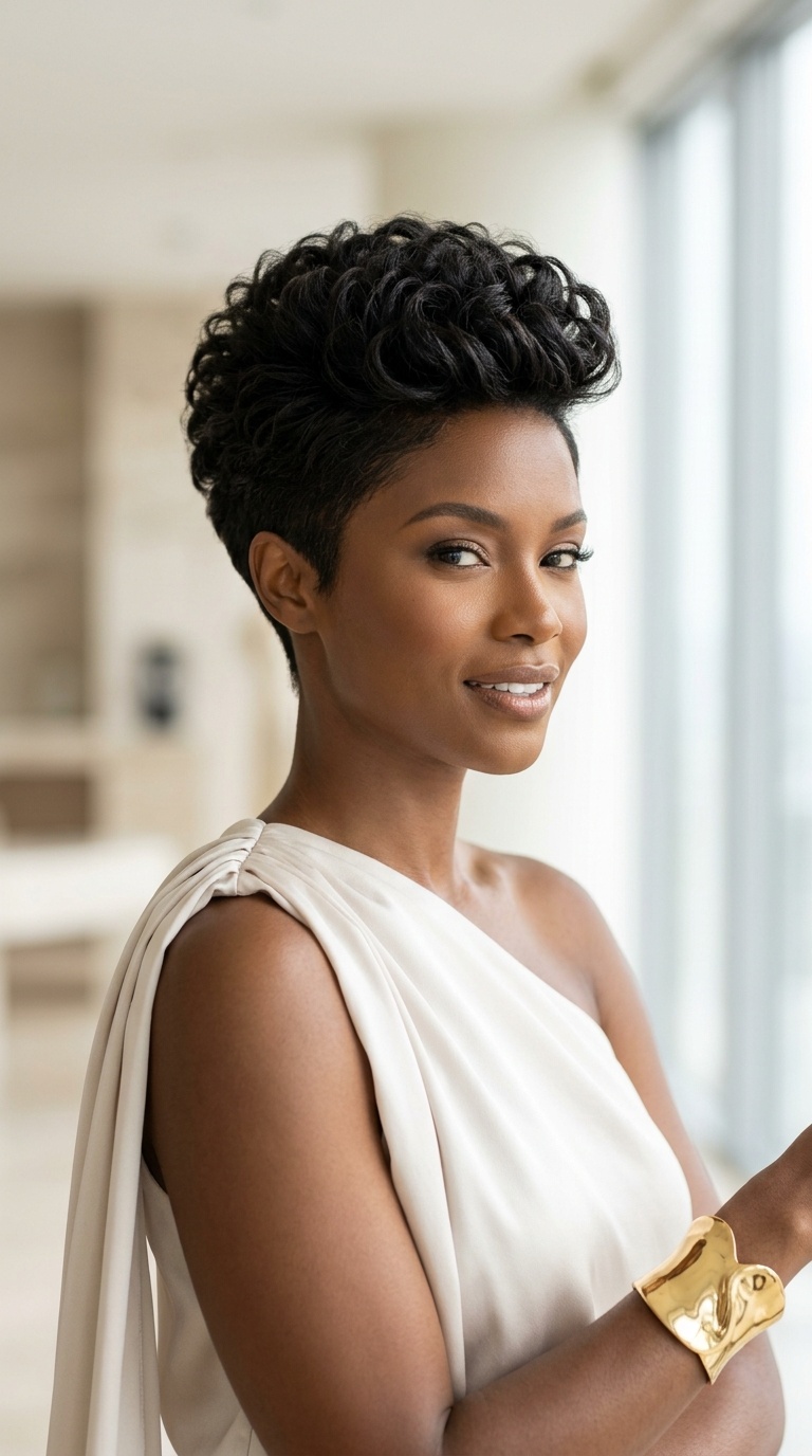 Tapered Pixie Cut For Black Women