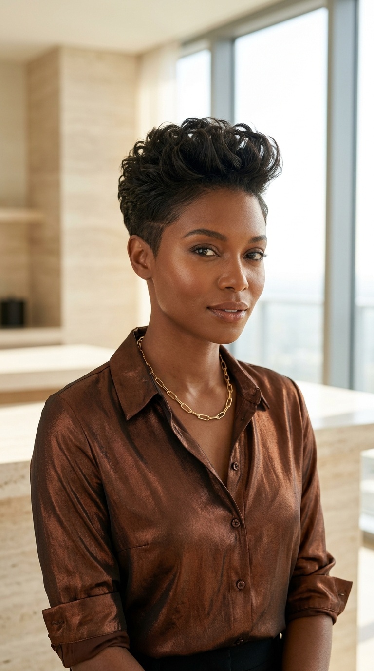Tapered Pixie Cut For Black Women