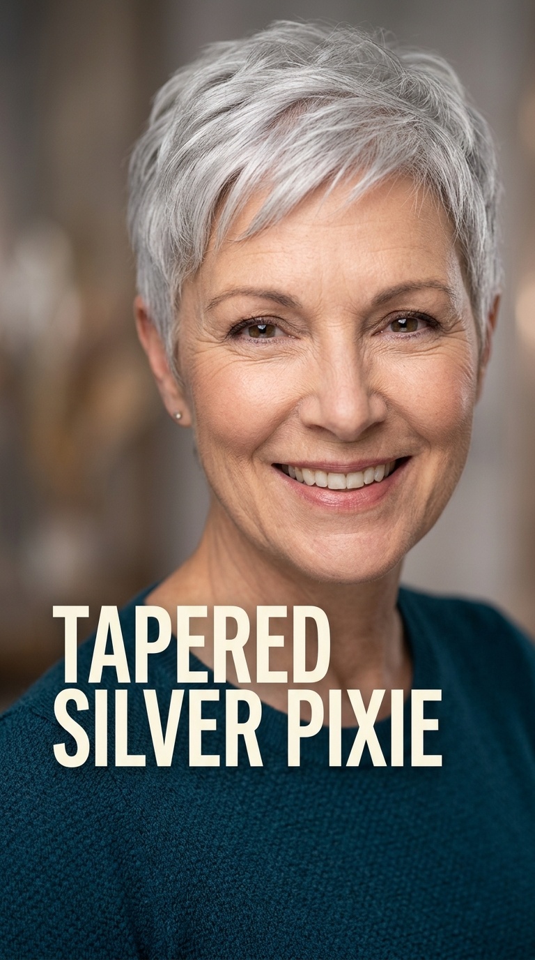 Tapered Silver Pixie