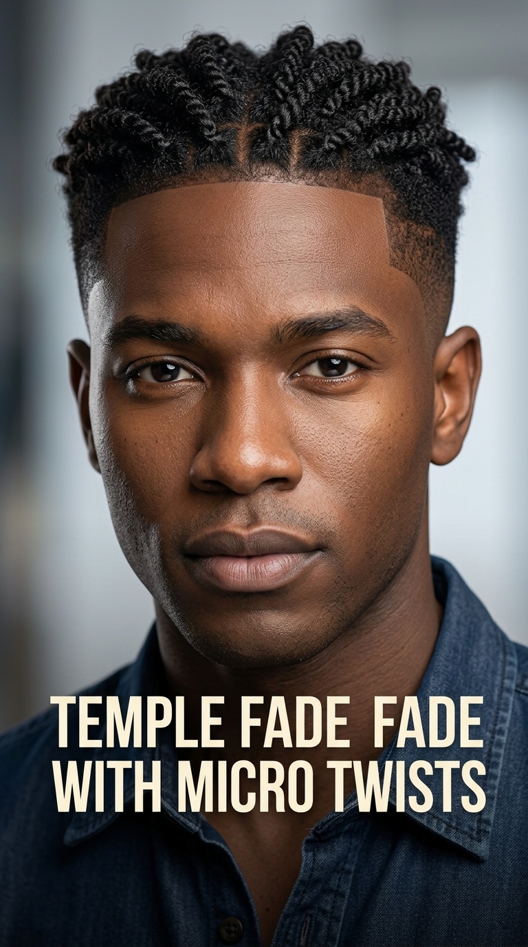 Temple Fade with Micro Twists