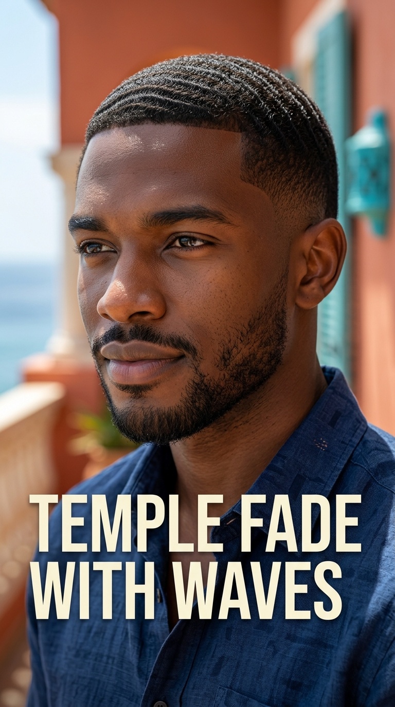 Temple Fade with Waves