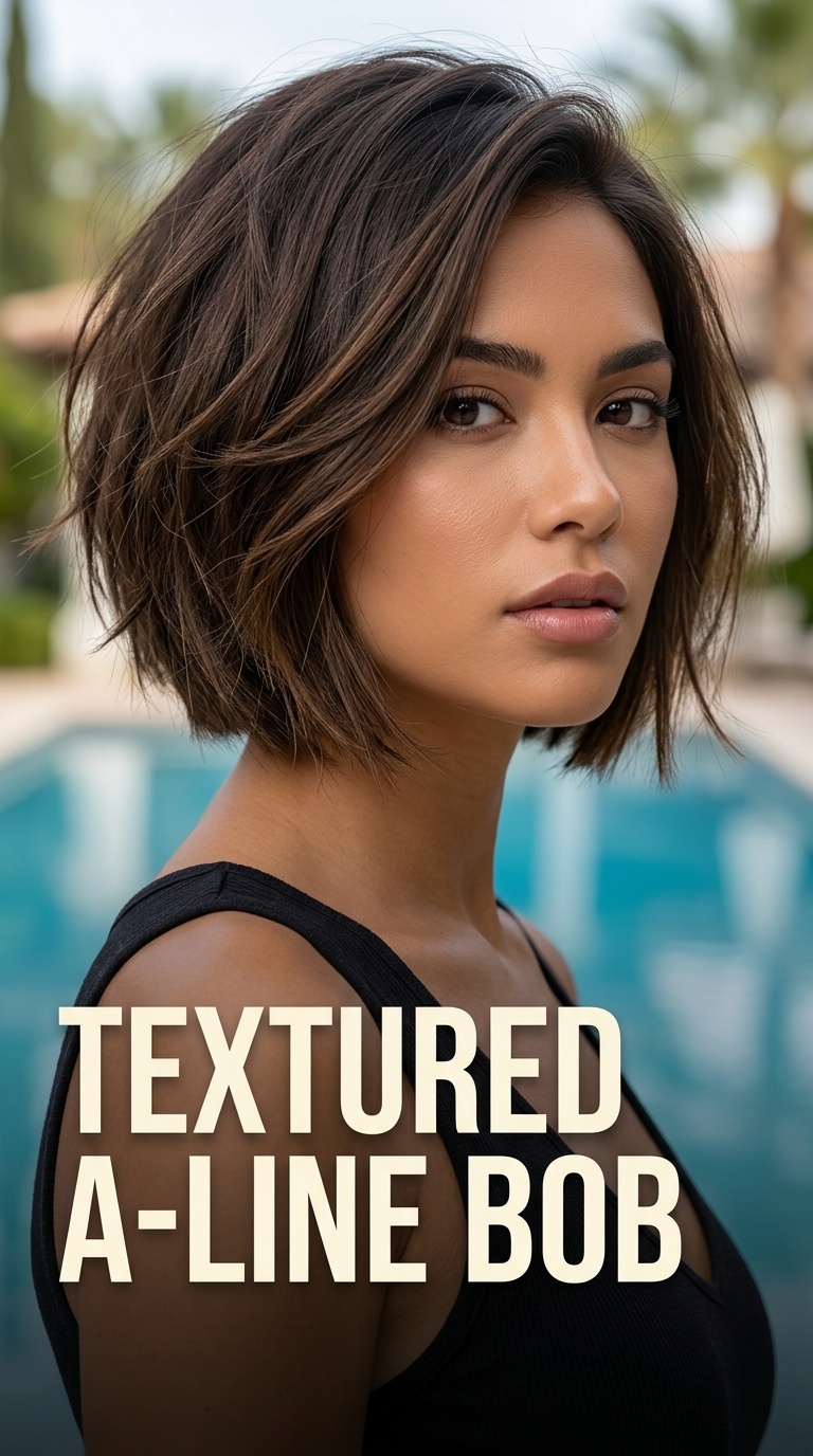 Textured A-Line Bob