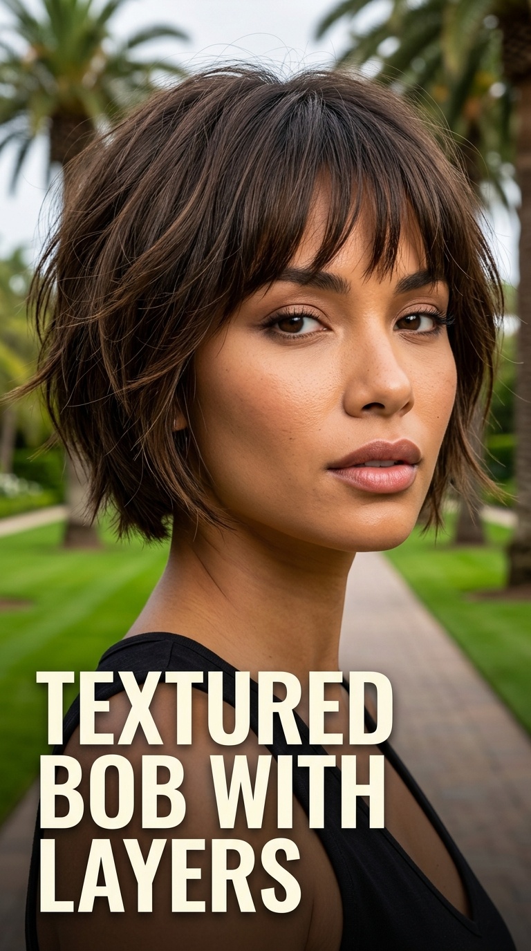Textured Bob with Layers