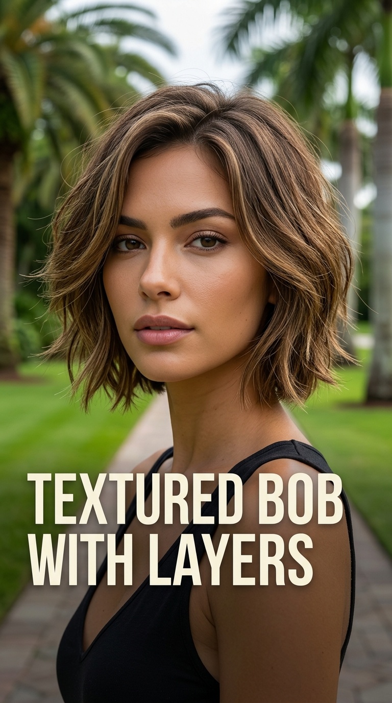 Textured Bob with Layers